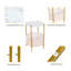 Table d'appoint rose pour chambre de fille
