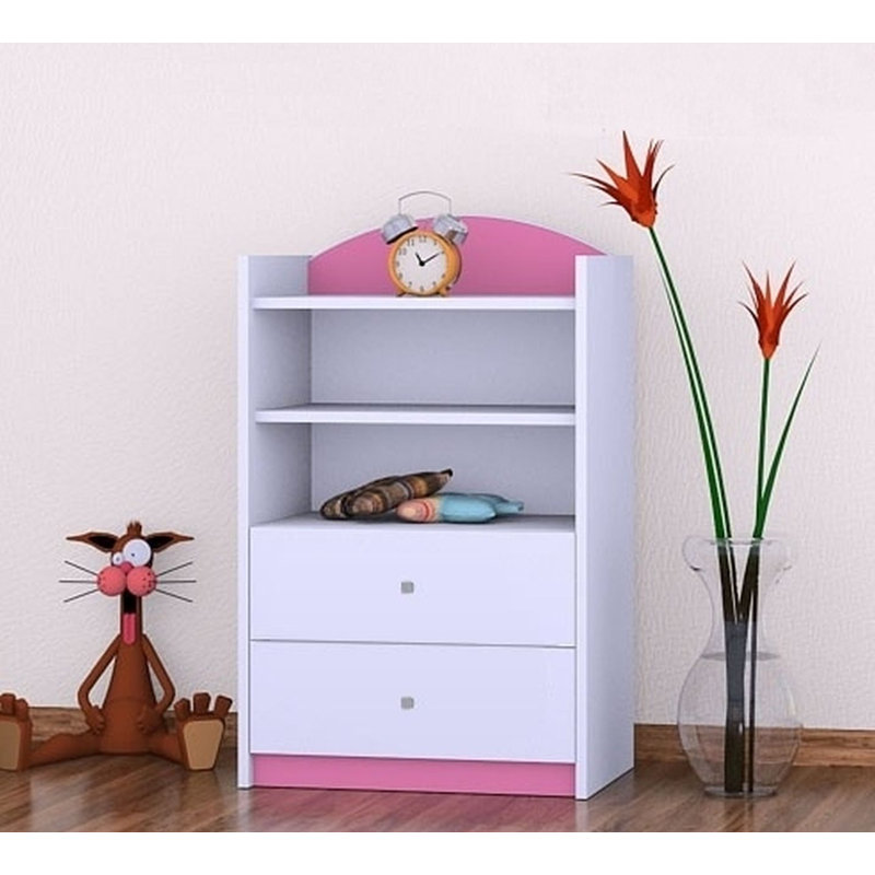 Hallie 96cm H Kids Cube, 92cm H x 60cm W x 34cm D, Pink