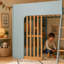 Lit mezzanine avec tablettes de rangement Leonide-133481531-133481532