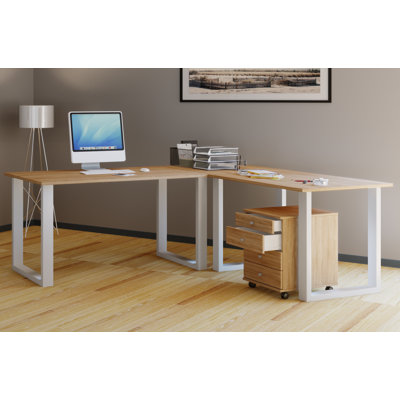 Rhyen Metal Base Writing Desk