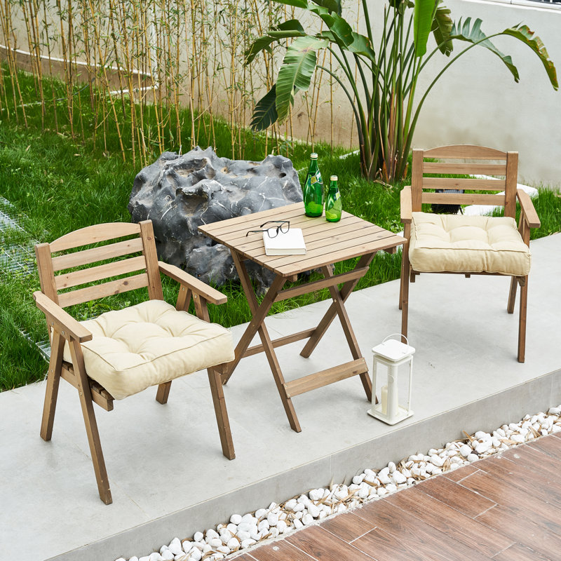 Outdoor 4.7'' Dining Chair Chair Pad, Beige