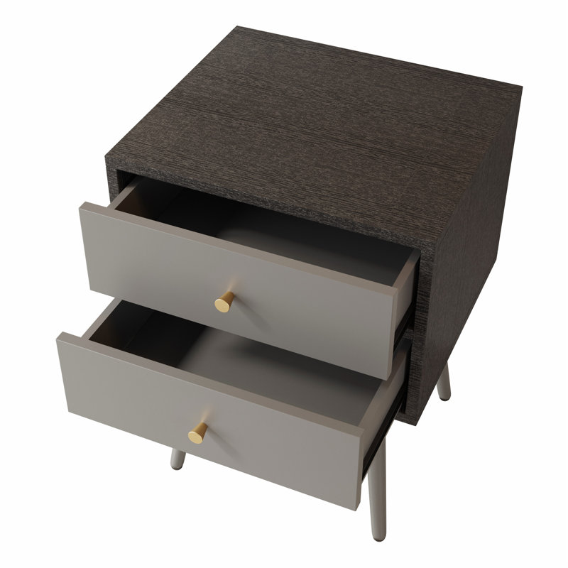 Table de chevet 2 tiroirs Kasahn