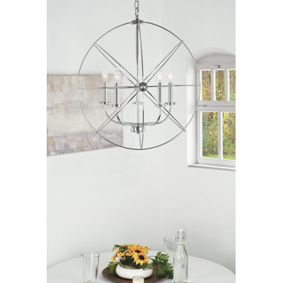 Aarno 5 - Light Dimmable Globe Chandelier