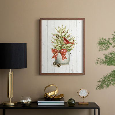 Winter Pine II Framed Print - Solid Wood