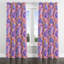 Rideaux modernes pour chambre à coucher - Rideau à œillets rose à motif cachemire - 1 panneau-1945314934-1945314930