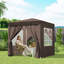 Outsunny 2 x 2 m Garden Pop Up Gazebo with Sidewalls Water Resistant-1593989490
