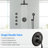 Shower Faucet In Matte Black - 4 Spray Options, Water Flow Control Modes, Powerful-127368503