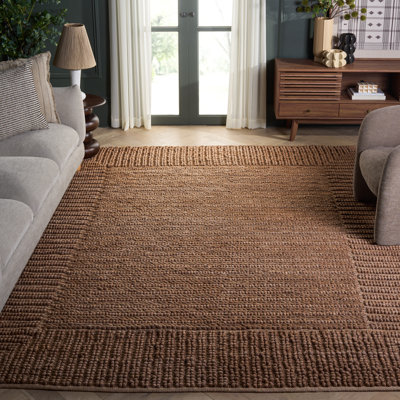 Natura 286 Flatweave Wool/Cotton Rug in Brown