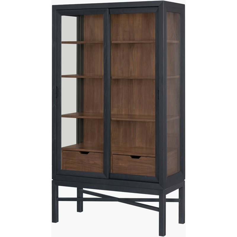 Becki Owens x Surya Marin Bookcase, (5 Shelves) 72"H x 40"W x 18"D