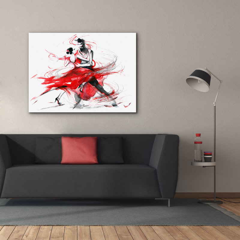 'Tango' by Epic Portfolio, Canvas Wall Art, 40" H x 54" W x 1.5" D