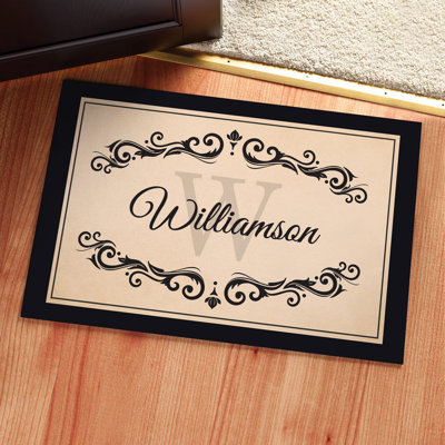 Bethsaida Non-Slip Damask Doormat