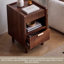 2 tables de chevet avec tiroirs et espace de rangement ouvert, ensemble de 2 pièces de tables de chevet modernes, pouvant être utilisées dans les salons.
