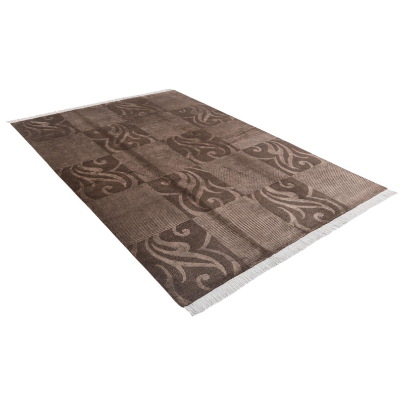 Tapis brun chocolat Jacinto