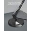 Lampe de bureau à bras articulé de 79 cm de haut avec accent en bois, grande taille, lampe de table en métal réglable, culot E26 25 W max, noire-1326662661