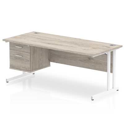 Zetta Metal Base Executive Desk