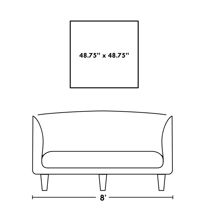 What's Expected Print, 48.75" H x 48.75" W, Image Brush Gel