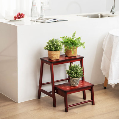 Upsala 2 - Step Wood Folding Step Stool