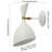 Bloomsdale 1 - Light Brass Gold Wallchiere-831538190