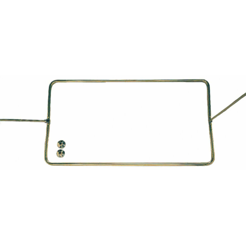 Tringle rectangulaire à rideau de douche extensible, Laiton ultra enduit, l 57 po x P 31 po