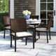 Lindy Outdoor Stacking Dining Armchair with Cushion