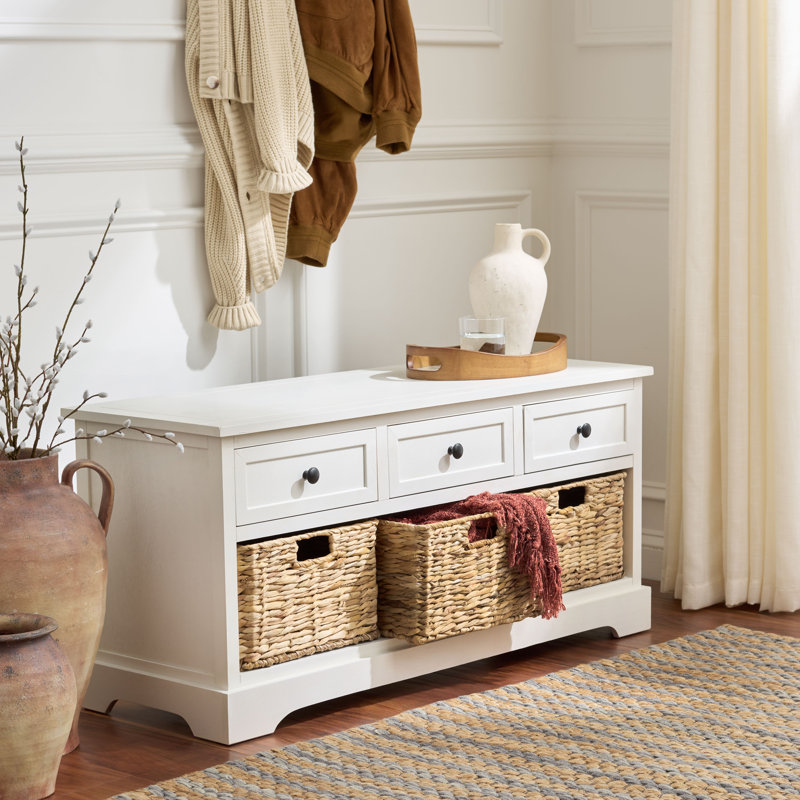 Clevedon Storage Bench, Ivory