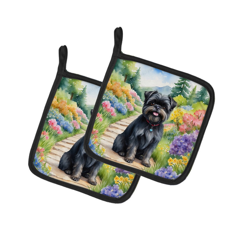 Caroline's Treasures Floral Polyester Potholder Set