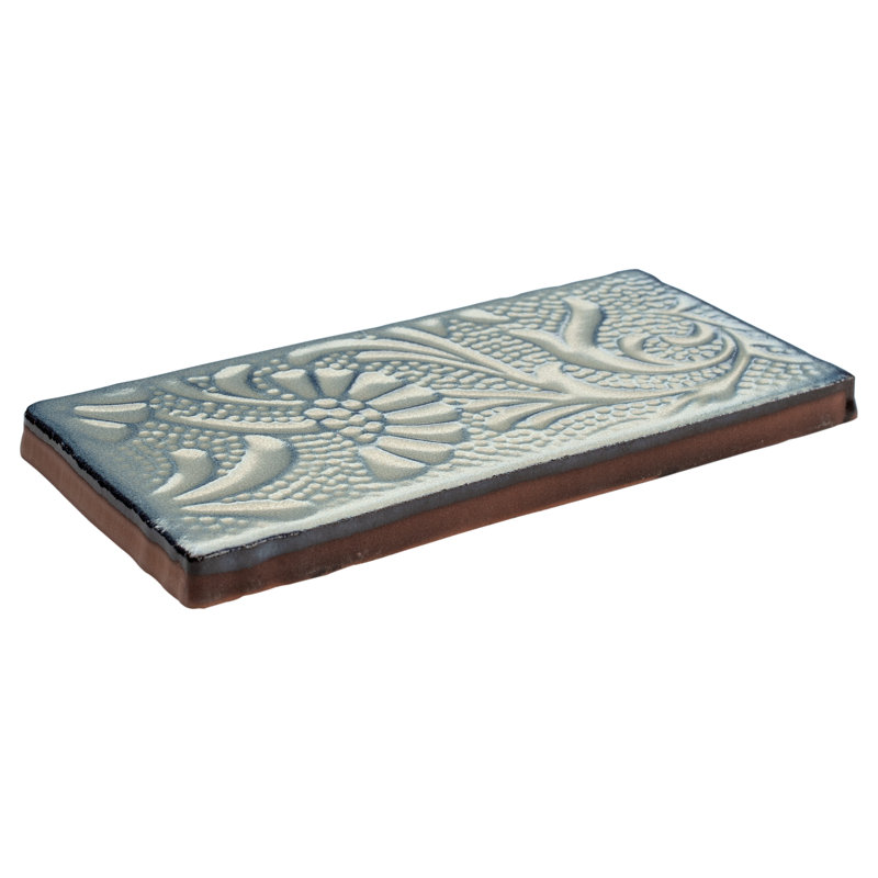 Antic Feelings 3" x 6" Ceramic Patterned Subway Tile, Feelings Griggio