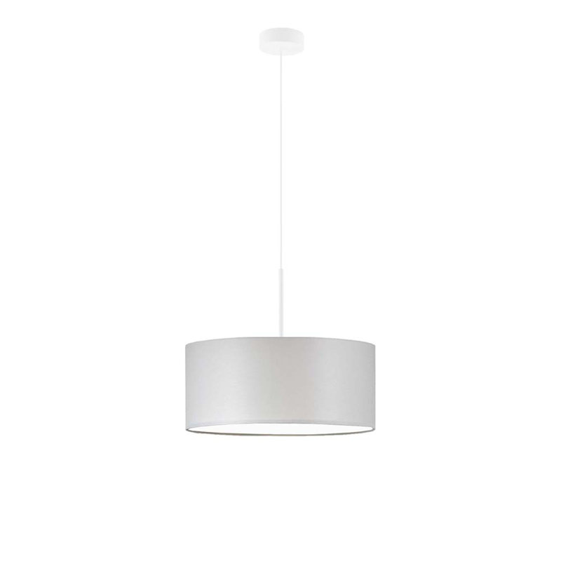 Aubryn 3 - Light Drum Pendant, White, Light Gray, 120cm H x 40cm W x 40cm D