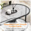 Glass Oval Coffee Table-2065294566