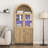 Natural Wood Grain Tech-Inspired MDF Dome Cabinet-531953623