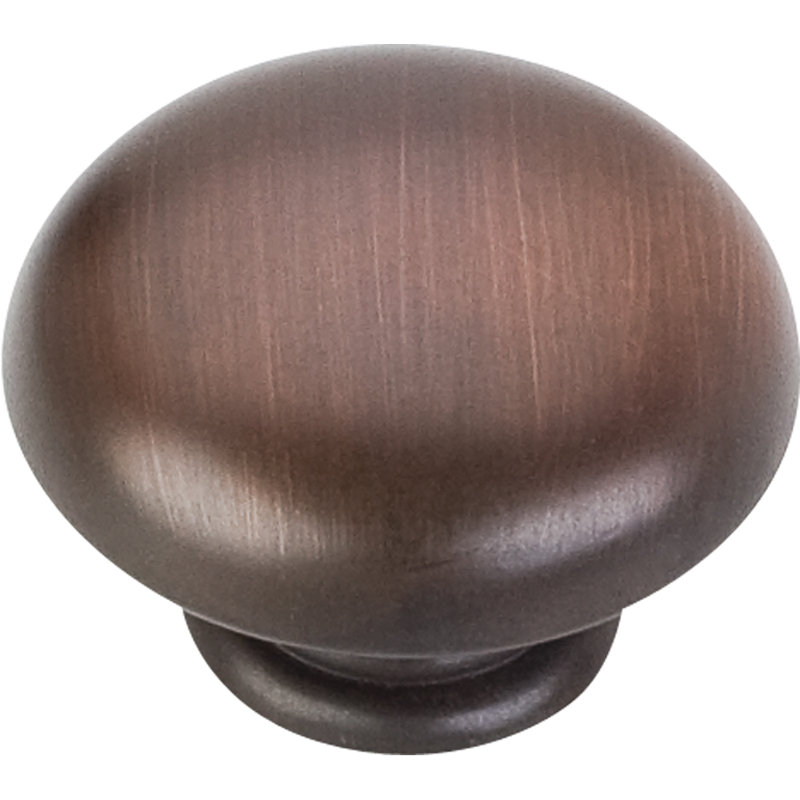 Gatsby 1 3/16" Diameter Mushroom Knob, Brushed Oil Rubbed Bronze