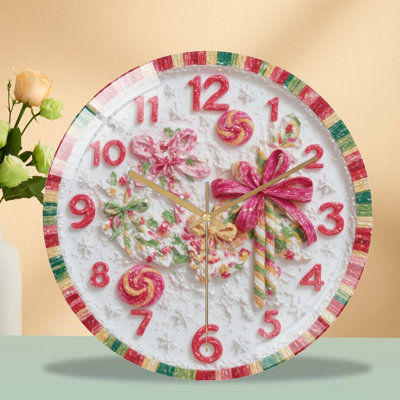 Horloge murale de Noël 12 po