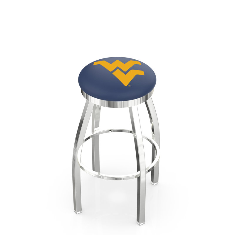 NCAA Swivel Counter and Bar Stool, West Virginia, "Counter Stool (25" Seat Height)"