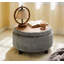 Table basse ronde avec rangement 25 pouces-9434483