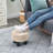 12.4'' Wide Round Footstool Ottoman-963711032