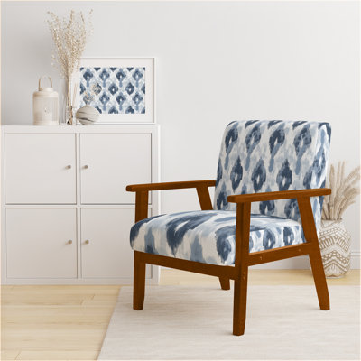 Chaise rembourrée moderne en velours gris et blanc