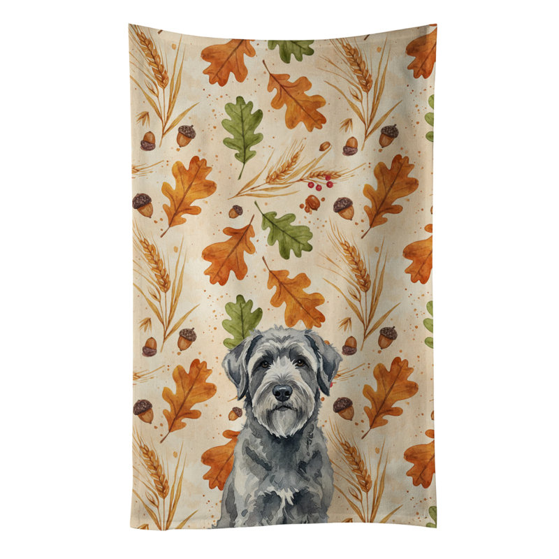 Serviette de cuisine grise Bouvier des Flandres, Bouvier des Flandres gris