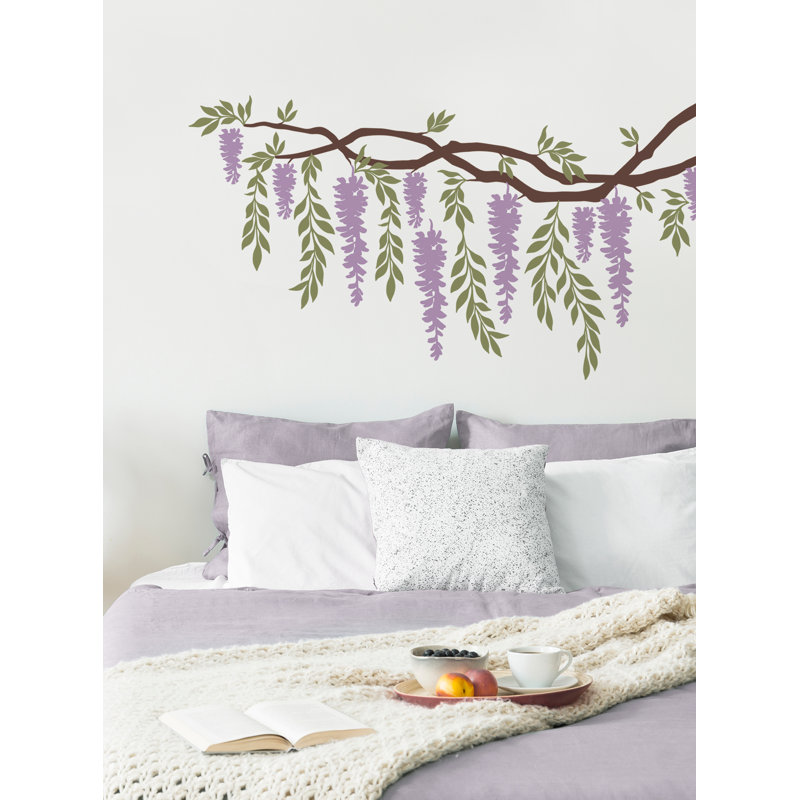Adhésif décoratif Wisteria Branch Vines, Mauve clair
