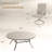 8-Person Outdoor Patio Dining Set With Swivel Chairs-2065651338