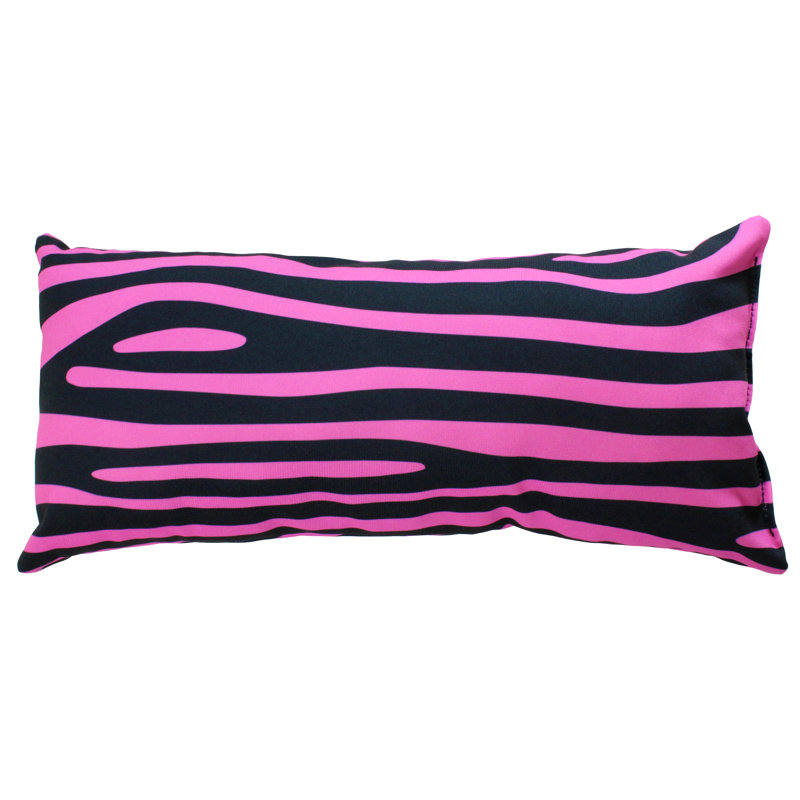 Animal Print Reversible Throw Pillow, Pink/Black