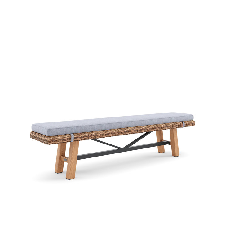 Truss Outdoor Teak Dining Bench