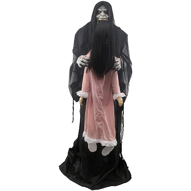 Haunted Hill Farm 6 pi Soul Sucker Demon Reaper par Tekky, Premium Talking Halloween Animatronic