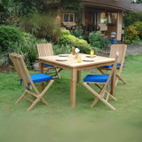 Desseray Outdoor 5 - Piece Dining Set