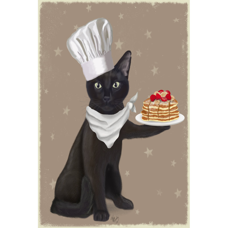 Crêpes de chat noir, H 12 po x l 8 po x P 1,25 po