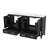 Elegant Bathroom Vanity Set With Vanities  Ceramic Sinks And Partitioned Drawers-156047284-156047306-156047310