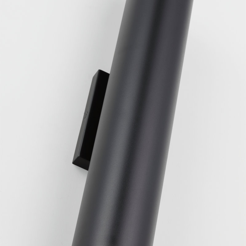 Sean Lavin Pressa 2-light outdoor round large wall sconce light in black finish with glass shades, Black