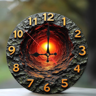 Horloge murale volcanique volcanique