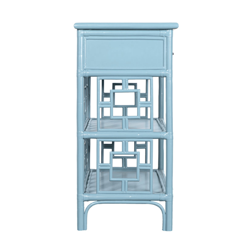 Sobe End Table, Pool Blue