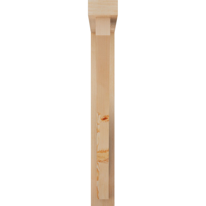 Support pour scie rugueuse Thorton bloc l 4 po x P 24 po x H 32 po avec support décalé, sapin Douglas, 32 x 24