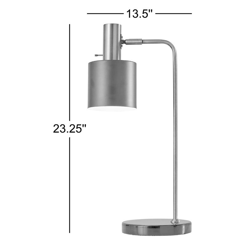Butterfield Adjustable Marble Desk Lamp, Antique Brass/Black